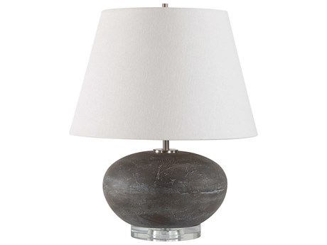 Uttermost Beckley Distressed Charcoal Gray Table Lamp