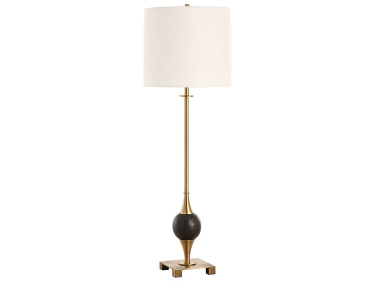 Photos - Floodlight / Street Light Uttermost Dempsey Plated Brass Buffet Lamp 30449-1 