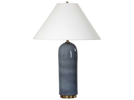 Uttermost Mayetta Deep Blue Round Hardback Buffet Lamp