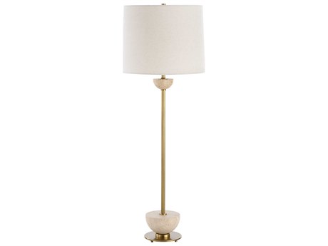 Uttermost Hemisphere Brushed Brass Buffet Lamp
