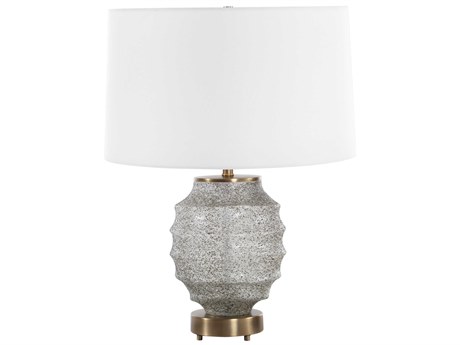 Uttermost Acosta Frosted White Gray Table Lamp