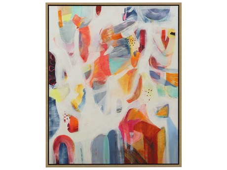 Uttermost Reawaken Framed Abstract Canvas Wall Art