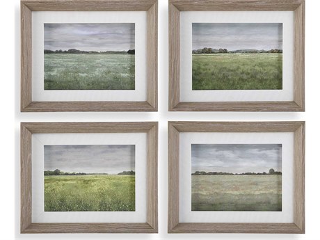 Uttermost Quiet Meadows Framed Prints Set of 4