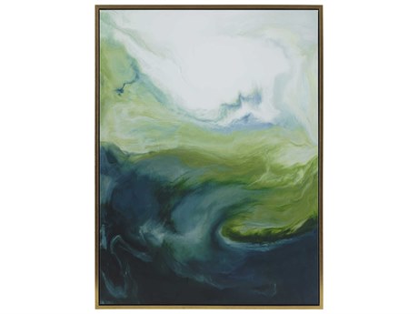 Uttermost Serene Green Framed Abstract Art