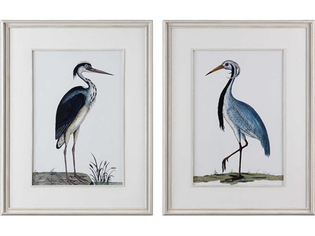 Uttermost Shore Birds Glass Wall Art