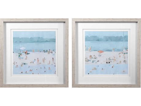 Uttermost Sea Glass Wall Art Set of 2