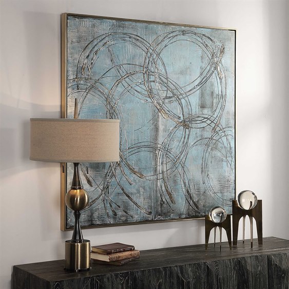 Uttermost Interlock Canvas Wall Art UT35360