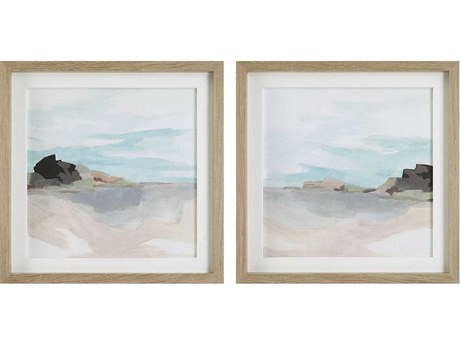 Uttermost Glacial Coast Framed Prints Set of 2