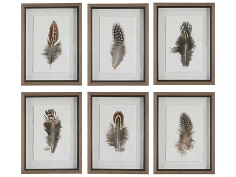 Uttermost Birds Of A Feather Framed Print / Painting Set of 6
