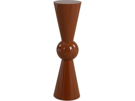 Uttermost Hepler Round Wood Terracotta End Table
