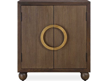 Uttermost Mayenne Oak Warm Brass Accent Chest