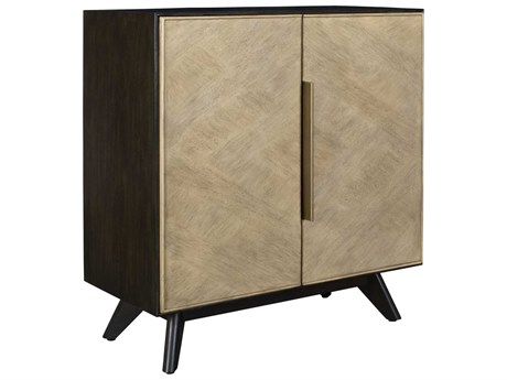 Uttermost Reina Dark Walnut Beige Mango Wood Accent Chest
