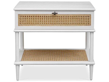 Uttermost Coast Square Wood White End Table