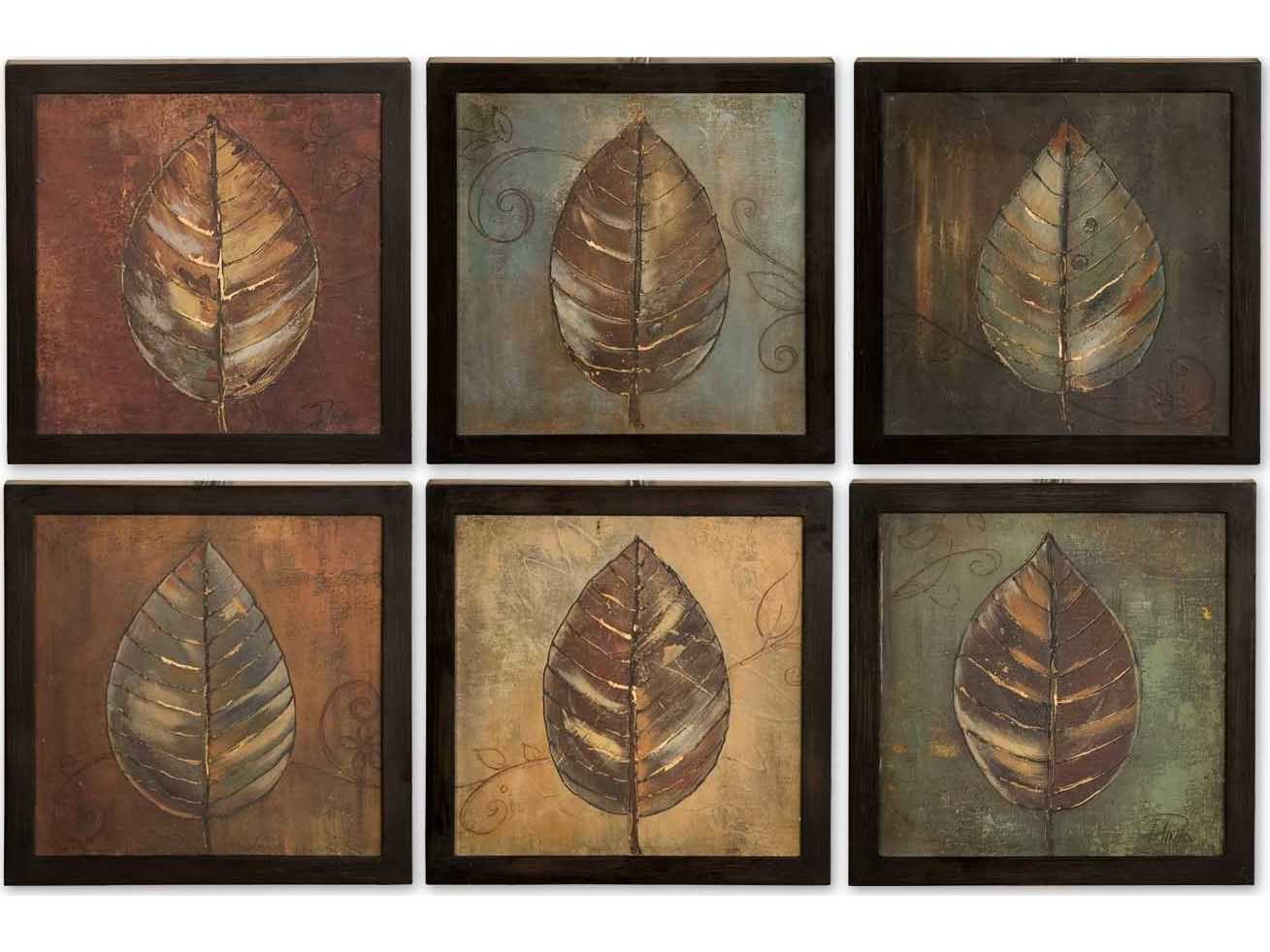 Uttermost New Leaf Framed Panel Wall Art (6 Piece Set) UT50890
