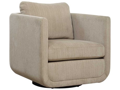Uttermost Abound Swivel White Accent Chair