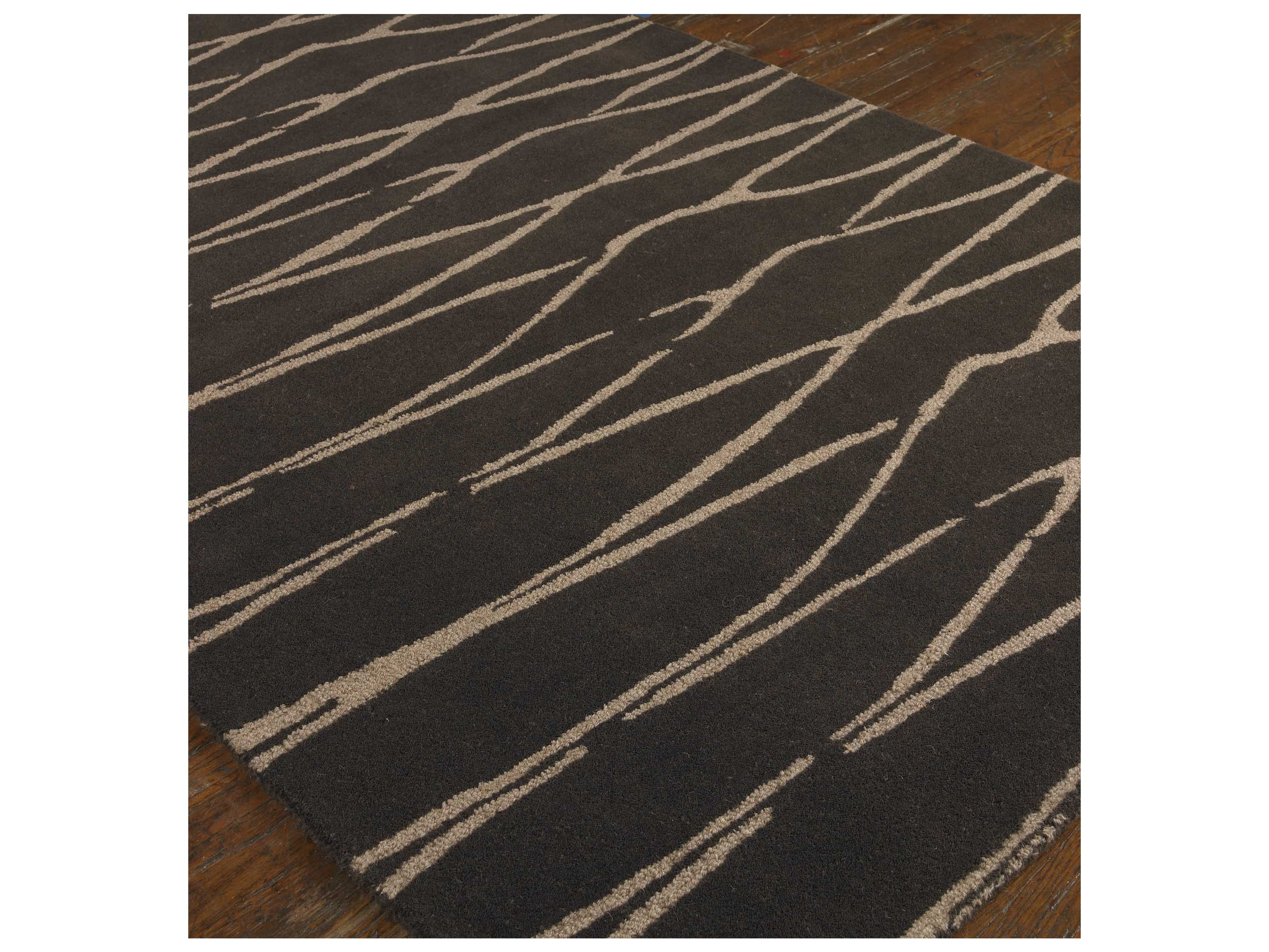 Uttermost Temara Rectangular Modern Brown Area Rug UT73004