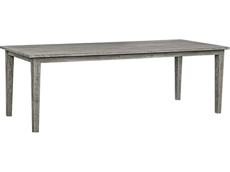 Uttermost Outdoor Forsyth Weathered Dark Gray Wood Rectangular Dining Table