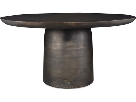 Uttermost Outdoor Madrone Golden Dark Bronze Metal Round Dining Table