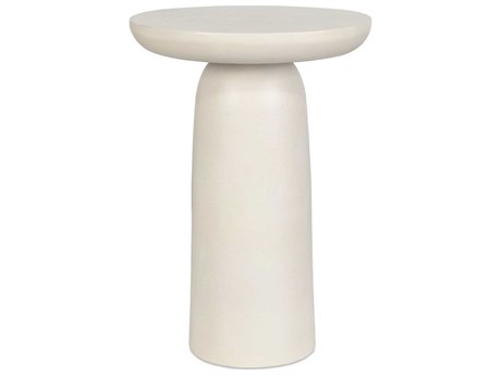 Uttermost Outdoor Joppa Warm White Metal Round End Table