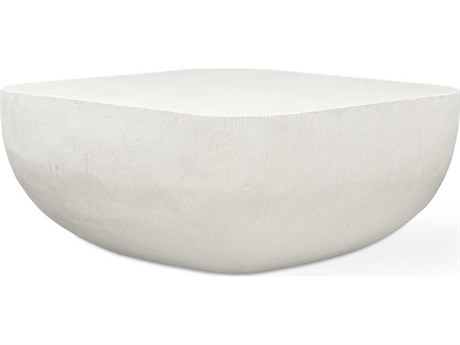 Uttermost Outdoor Alma Warm Limestone Concrete Square Coffee Table