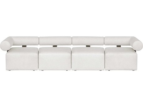Uttermost Outdoor Bolster Back Fabric Cushion Sofa