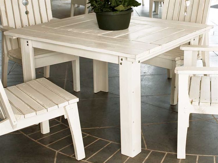 Uwharrie Chair Behren Wood 48 x 42 Rectangular Dining Table