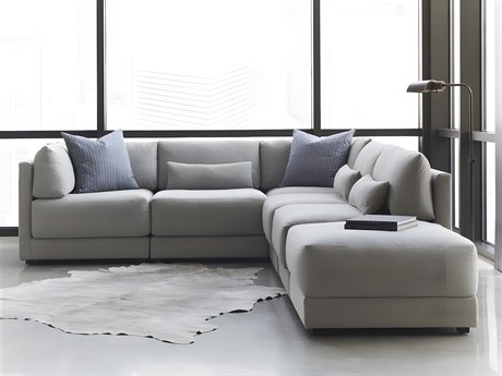 Vanguard Furniture Ease Beige Upholstered Sectional Sofa