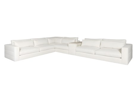 Vanguard Furniture Ease White Upholstered Sectional Sofa