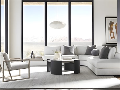 Vanguard Furniture Ease White Upholstered Sectional Sofa