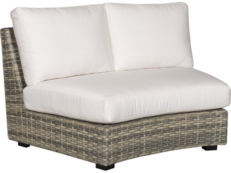 Vanguard Furniture Outdoor Montclair Small Curved Armless Loveseat