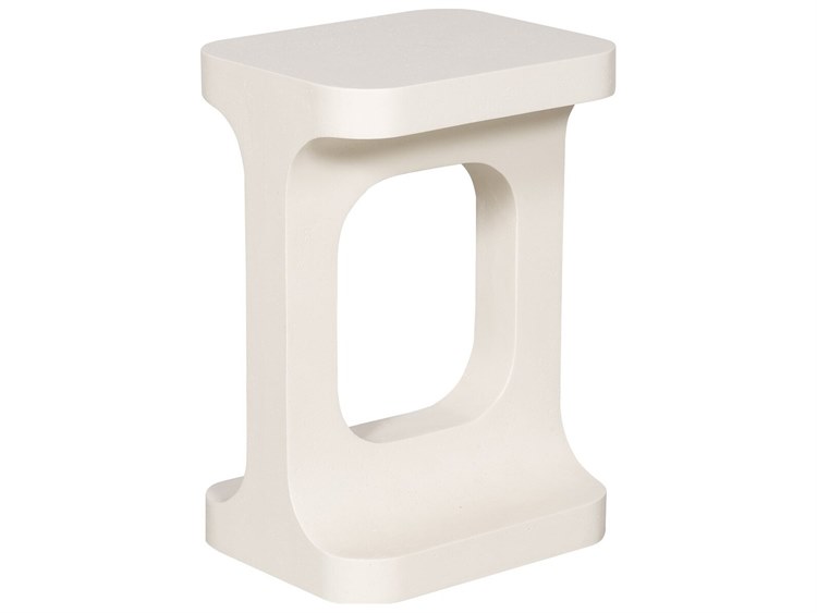 Vanguard Furniture Michael Weiss Hester Stone White Rectangular  End Table