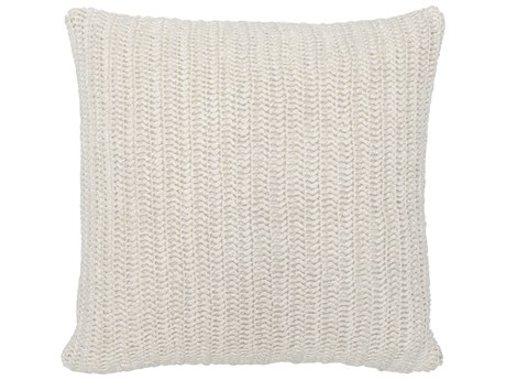 Villa by Classic Home Marcie Ivory Throw Pillow
