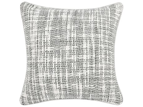 Villa by Classic Home Baxter Gray Ivory Throw Pillow