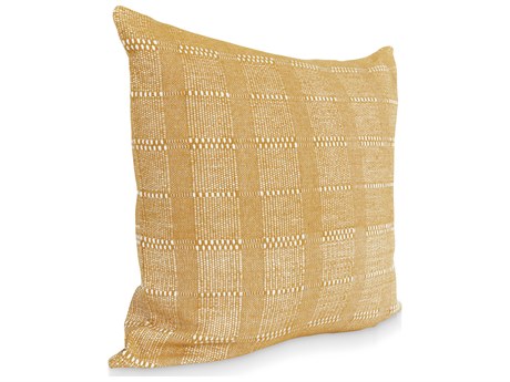 Villa by Classic Home Eli Mustard Gold Throw Pillow