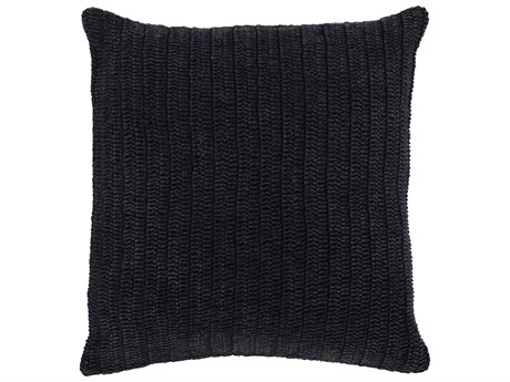 Villa by Classic Home Marcie Black Throw Pillow