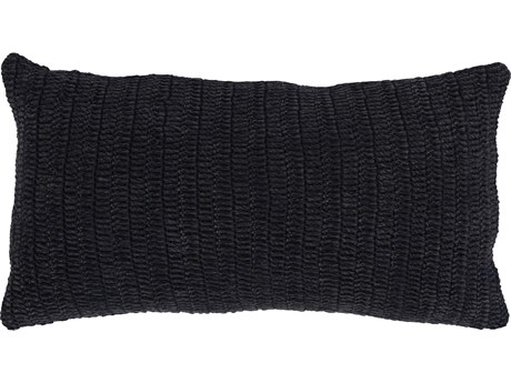 Villa by Classic Home Nakeya Black Throw Pillow