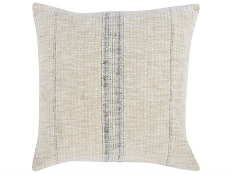 Villa by Classic Home Ria Natural Black Throw Pillow