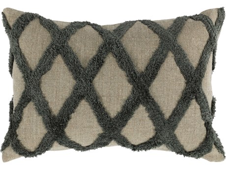 Villa by Classic Home Evangeline Green Throw Pillow