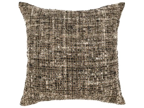 Villa by Classic Home Porter Black Throw Pillow
