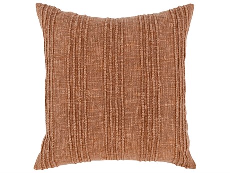 Villa by Classic Home Hannah Terra Cotta Throw Pillow