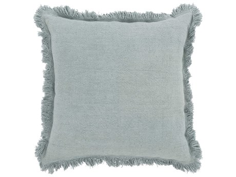 Villa by Classic Home Agatha Aqua Blue Throw Pillow