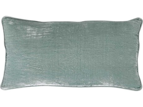 Villa by Classic Home Lexington Aqua Blue Throw Pillow