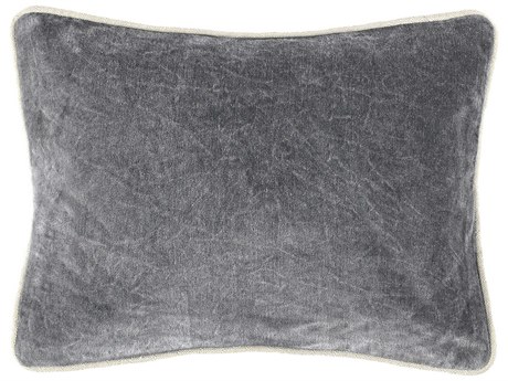 Villa by Classic Home Harriet Dark Grey Throw Pillow
