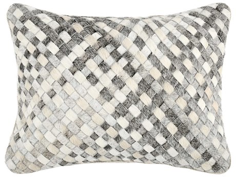Villa by Classic Home Bradley Gray Throw Pillow