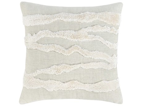 Villa by Classic Home Passage Ivory Throw Pillow