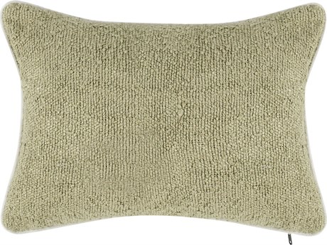 Villa by Classic Home Sava Wheat Green Throw Pillow