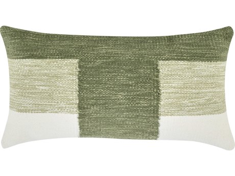 Villa by Classic Home Kass Green Throw Pillow