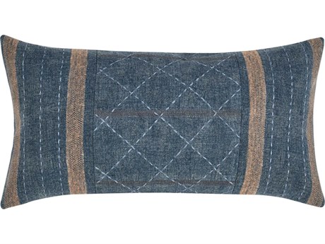 Villa by Classic Home Origin Denim Blue Pillow