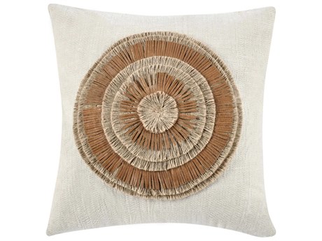 Villa by Classic Home Pueblo Chestnut Natural Throw Pillow