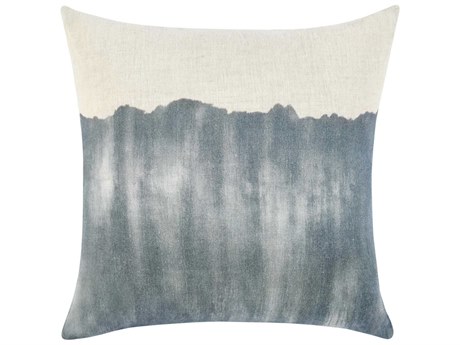 Villa by Classic Home Cora Denim Blue Throw Pillow